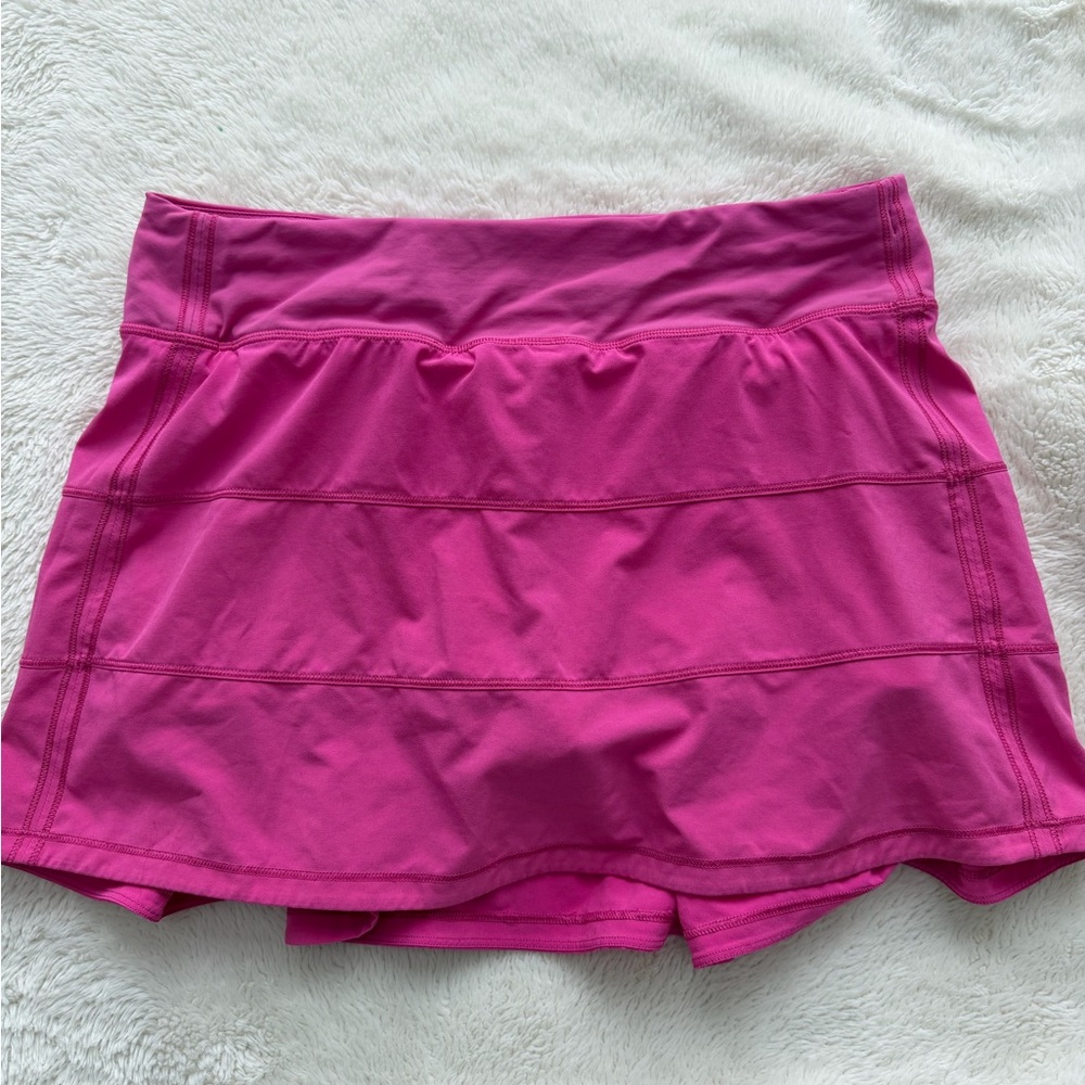 Lululemon Pace Rival Skirt Size 8 Tall Mid Rise Pink